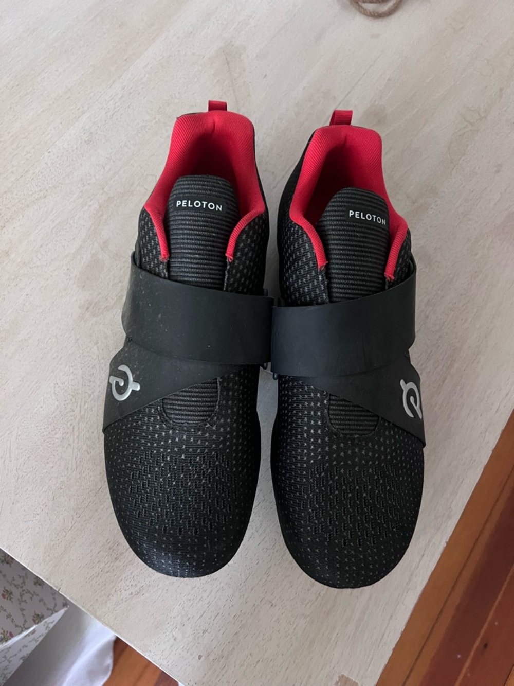 Peloton Black with Red Lining Indoor Cycling Shoe